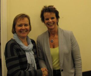 Anne Milton offers support to Liz Townsend Leader of Cranleigh's Civic Society