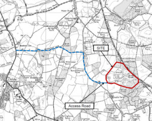 Cranleigh Brick and Tiles site location map