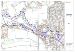 map of the Cranleigh High Street conservation area